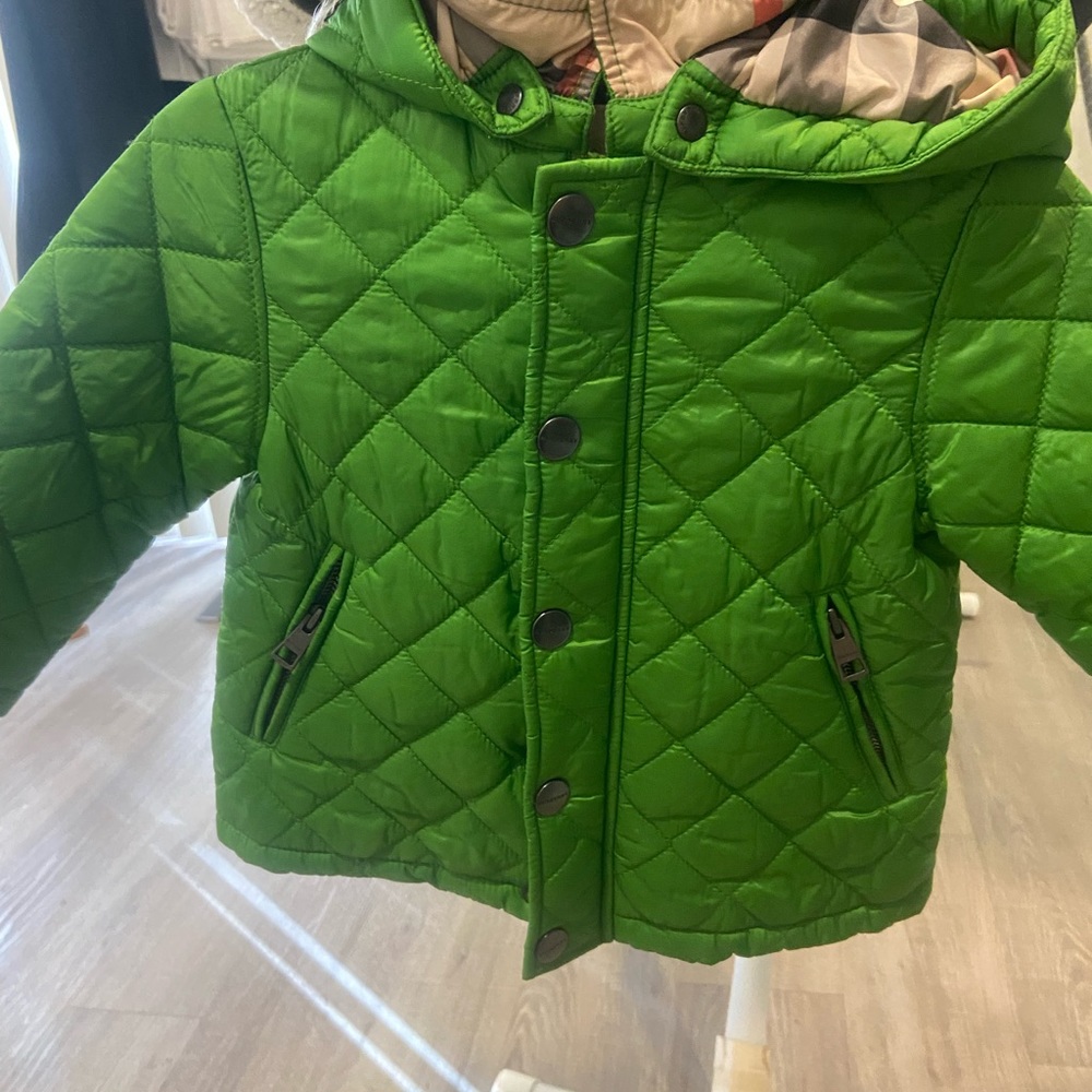 Burberry baby coat.Green.Size 12 months. Excellent condition, worn once